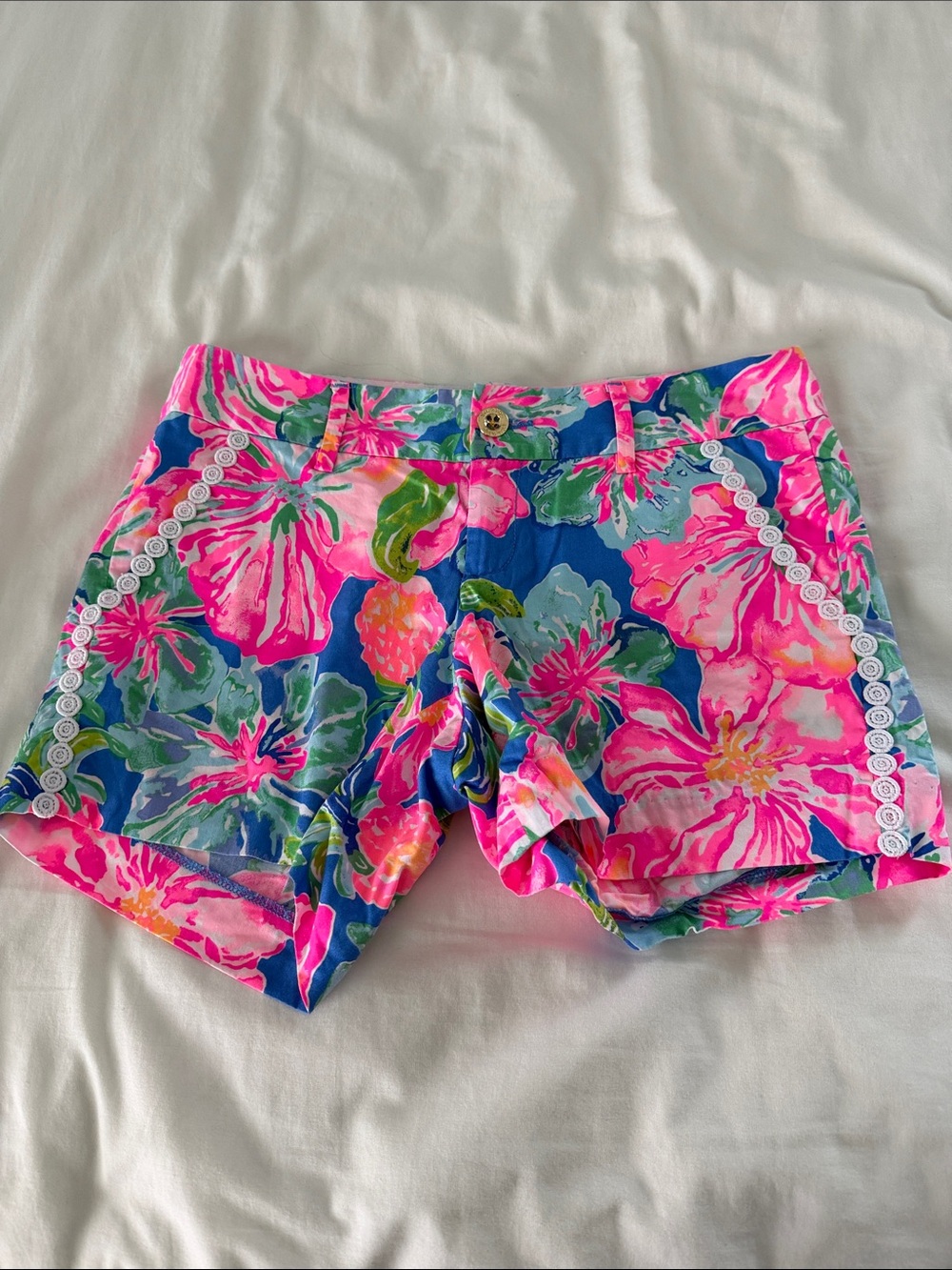 Lilly Pulitzer Callahan Shorts Jungle Utopia Floral Print Size 4 Women’s
